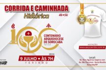 Corrida e Caminhada do Centenário da Arquidiocese de Sorocaba será dia 9 de julho com participação de Dom Julio na corrida