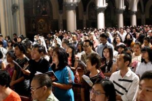 No “túnel da fraternidade”, em Jacarta, que liga a catedral à mesquita