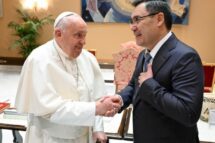 Francisco recebe em audiência o presidente do Quirguistão