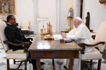 Papa Francisco recebe em audiência o presidente da República do Congo