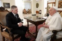 O Papa recebe em audiência o primeiro-ministro eslovaco Fico