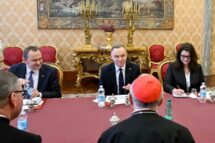 Cardeal Parolin se encontra com o presidente polonês Duda