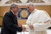 Leão XIV recebe o secretário-geral da ONU, António Guterres