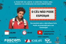 Pascom do regional leste 2 promove exibição do documentário “o céu não pode esper@r” em parceria com a kolbe arte