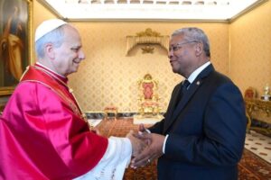 Leão XIV recebe em audiência presidente da República de Seychelles