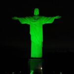 Cristo Redentor iluminado nos 40 anos do Regnum Christi no Brasil