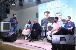 Campo Grande: Quiz sobre a vida de Carlo Acutis lota Salão da Divina Providência
