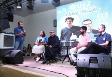 Campo Grande: Quiz sobre a vida de Carlo Acutis lota Salão da Divina Providência