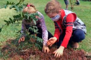 Junto com a Laudato si', cresceram árvores e crianças às margens do Paranapanema em SP