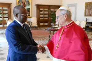 O Papa recebe o presidente da República da Guiné-Bissau