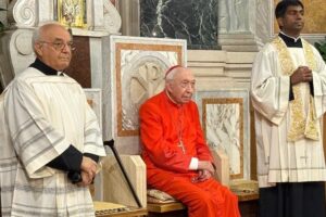 Angelo Acerbi: cardeal centenário toma posse da sua igreja em Roma