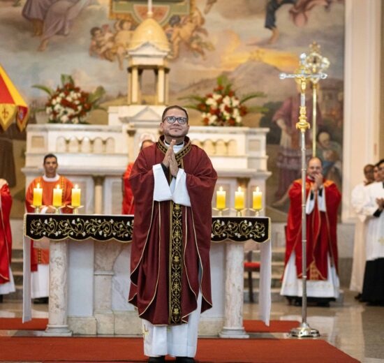 Basílica Menor Nossa Senhora da Piedade acolhe o novo vigário paroquial
