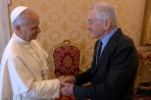 O encontro de Leão XIV com Robert De Niro: “É um prazer conhecê-lo!”