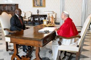 O Papa recebe o presidente da África do Sul