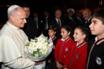 Leão XIV chega a Istambul