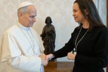 Venezuela: Papa se encontra com a Prêmio Nobel Maria Corína Machado