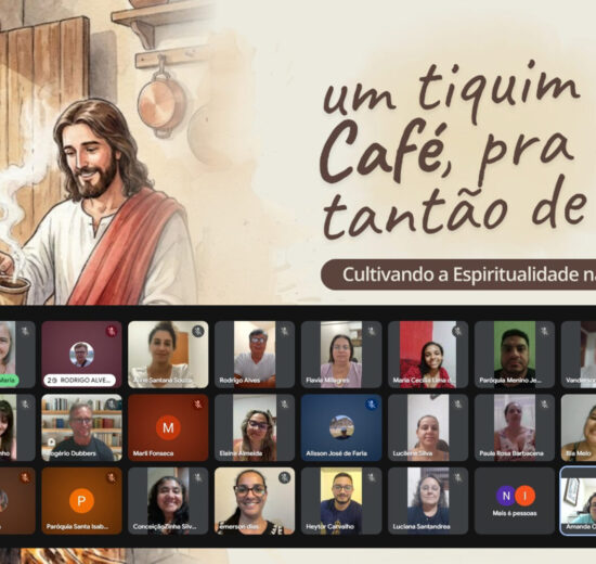 “Um tiquim de café, pra um tantão de fé”: PASCOM do Leste 2 promove encontro online sobre espiritualidade na comunicação