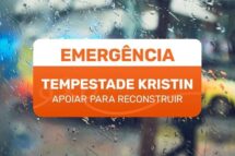 Campanha solidária “Tempestade Kristin – Apoiar para Reconstruir”