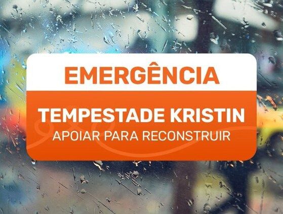 Campanha solidária “Tempestade Kristin – Apoiar para Reconstruir”