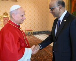 Leão XIV recebe o presidente de Singapura no Vaticano