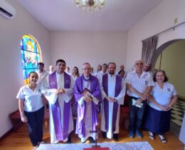 Colaboradores da Cúria Metropolitana de Sorocaba se reúnem para a Santa Missa