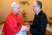 Leão XIV recebe presidente da República da Albânia