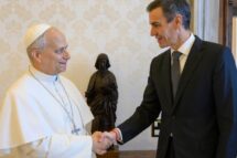 Papa com o presidente do Governo da Espanha em vésperas de viagem ao país em junho