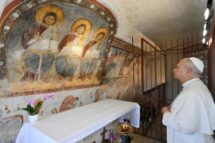 Papa Leão XIV visita o Santuário de Vallepietra