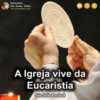 O que é nascido de Deus vence o mundo; e esta é a vitória que vence o mundo: a nossa fé. Feliz Terça-feira!

Inscreva-se no nosso Canal
youtube.com/@SaoJudasTadeuSantuario

Páginas oficiais do Santuário:
✓ Instagram – https://abre.ai/d6fu
✓ Site Oficial – http://saojudastadeu.org.br/
#rezemosjuntos