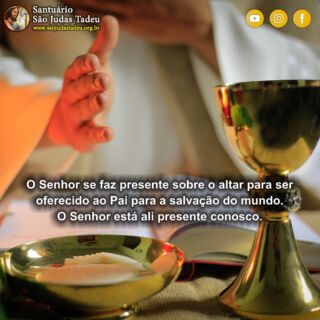 O que é nascido de Deus vence o mundo; e esta é a vitória que vence o mundo: a nossa fé. Feliz Domingo!

Inscreva-se no nosso Canal
youtube.com/@SaoJudasTadeuSantuario

Páginas oficiais do Santuário:
✓ Instagram – https://abre.ai/d6fu
✓ Site Oficial – http://saojudastadeu.org.br/
#rezemosjuntos