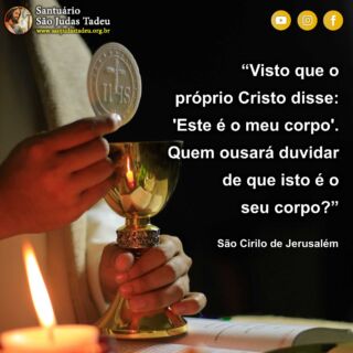 Espera no Senhor, anima-te, e ele fortalecerá o teu coração. Feliz Terça-feira!

Inscreva-se no nosso Canal
youtube.com/@SaoJudasTadeuSantuario

Páginas oficiais do Santuário:
✓ Instagram – https://abre.ai/d6fu
✓ Site Oficial – http://saojudastadeu.org.br/
#rezemosjuntos