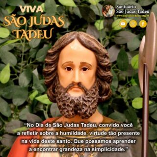 Espera no Senhor, anima-te, e ele fortalecerá o teu coração. Boa Semana!

Inscreva-se no nosso Canal
youtube.com/@SaoJudasTadeuSantuario

Páginas oficiais do Santuário:
✓ Instagram – https://abre.ai/d6fu
✓ Site Oficial – http://saojudastadeu.org.br/
#rezemosjuntos