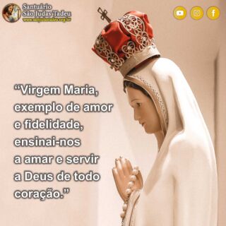 Espera no Senhor, anima-te, e ele fortalecerá o teu coração. Feliz Quinta-feira!

Inscreva-se no nosso Canal
youtube.com/@SaoJudasTadeuSantuario

Páginas oficiais do Santuário:
✓ Instagram – https://abre.ai/d6fu
✓ Site Oficial – http://saojudastadeu.org.br/
#rezemosjuntos