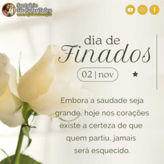 Descanse seu coração na fidelidade de Deus, Ele nunca falha. Feliz Sábado!

Inscreva-se no nosso Canal
youtube.com/@SaoJudasTadeuSantuario

Páginas oficiais do Santuário:
✓ Instagram – https://abre.ai/d6fu
✓ Site Oficial – http://saojudastadeu.org.br/
#rezemosjuntos