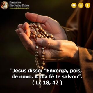 Descanse seu coração na fidelidade de Deus, Ele nunca falha. Boa Semana!!

Inscreva-se no nosso Canal
youtube.com/@SaoJudasTadeuSantuario

Páginas oficiais do Santuário:
✓ Instagram – https://abre.ai/d6fu
✓ Site Oficial – http://saojudastadeu.org.br/
#rezemosjuntos