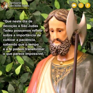 Descanse seu coração na fidelidade de Deus, Ele nunca falha. Feliz Quinta-feira!

Inscreva-se no nosso Canal
youtube.com/@SaoJudasTadeuSantuario

Páginas oficiais do Santuário:
✓ Instagram – https://abre.ai/d6fu
✓ Site Oficial – http://saojudastadeu.org.br/
#rezemosjuntos